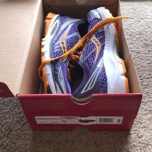 Saucony Progrid Ride 5, purple and orange